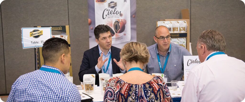 dumet and Cielos reps introducing products at the Annual General Sales Meeting